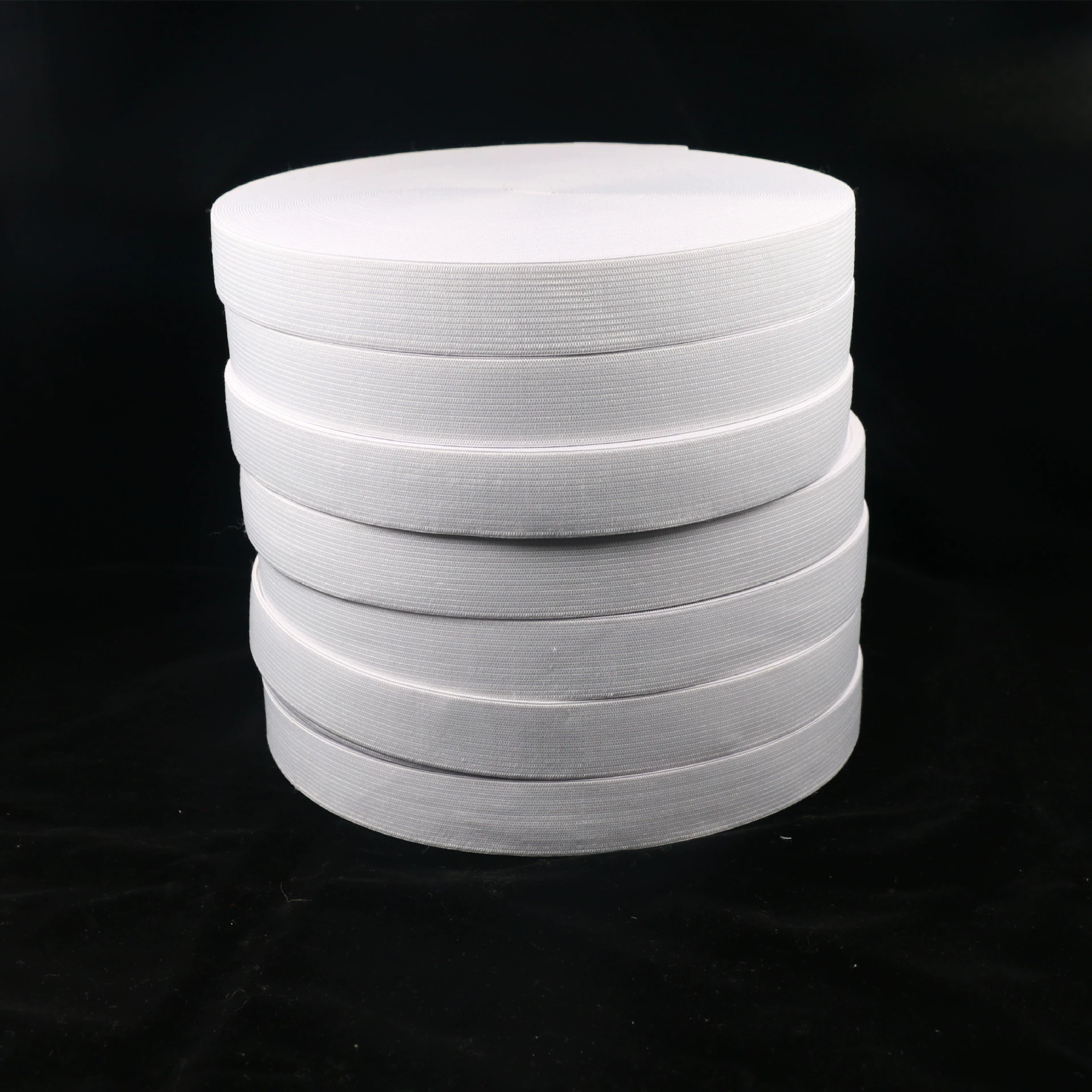 В наличии Высокая эластичная черно-белая вязаная резинка для брюк на талии широкая резинка на резинке манжеты простая вязаная резинка