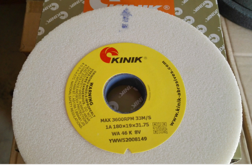 批发中国砂轮白刚玉白色金力砂轮单面凹KINIK WA46K180*19*31.75