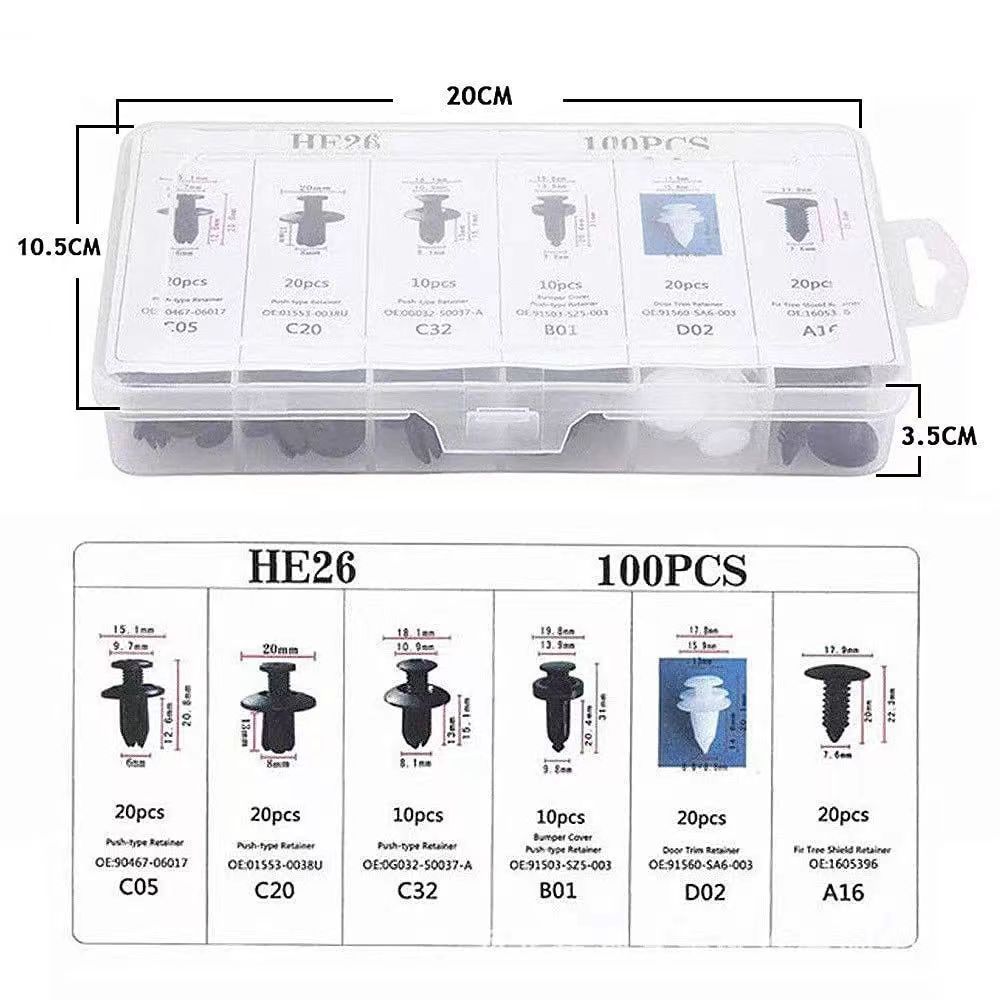 Car Trunk He26 Plastic Clips Universal Body Accessories Auto Parts Cross-Border Accessories Collection