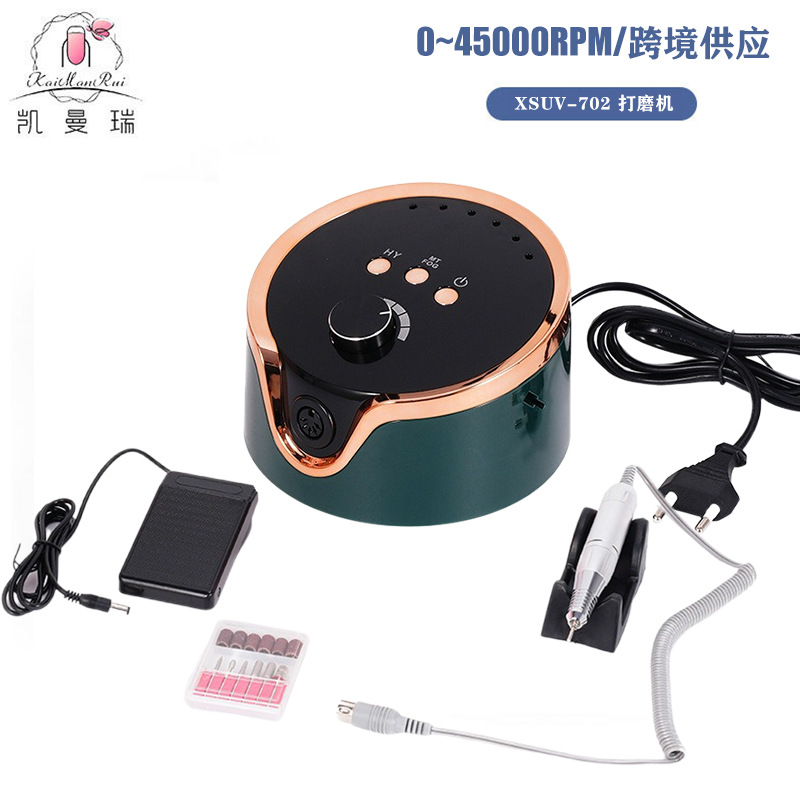 Pulitzador de uñas transfronterizas, pulitador de uñas conveniente de carga, pulitador de uñas profesional de eliminación de piel muerta 45000RPM