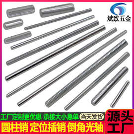 不锈钢销轴非标定制销轴销子倒角销轴倒角光轴钢针钢轴 定位插销