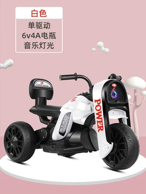 Elektrikli motosikletlər boys and girls, battery-powered toy - pearl-white-standard-model-single-motorbig-batteryearly-education-music-battery-life-1-2-hours-newly-upgraded-anti-slip-wheels-electrically-driven