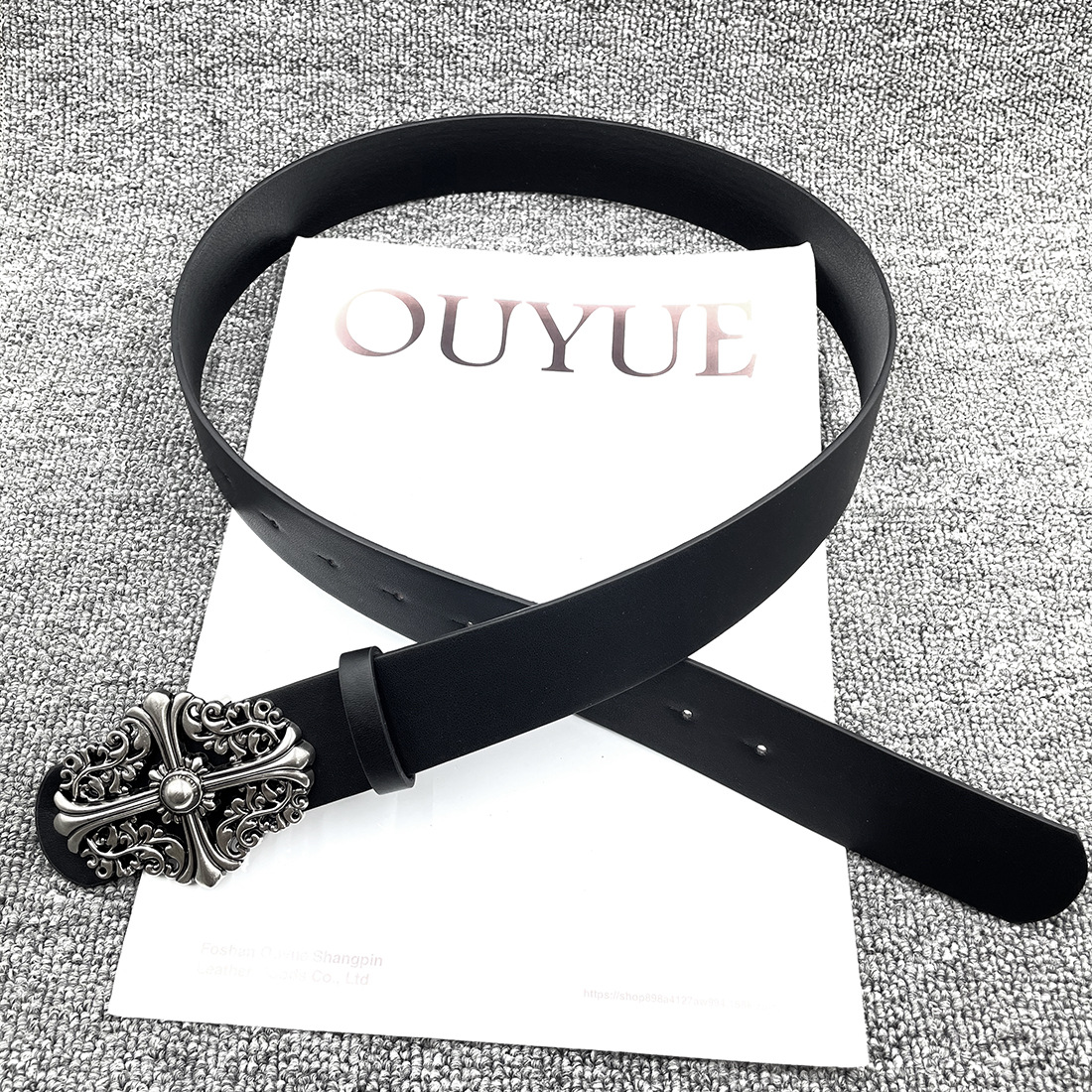 [bare body] flower cross belt / 110cm total length 3.8cm width