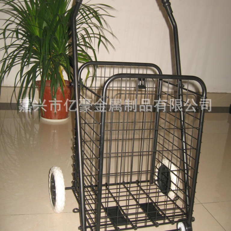 厂家直销 购物车  超市购物车 可折叠金属超市购物车 家用购物车