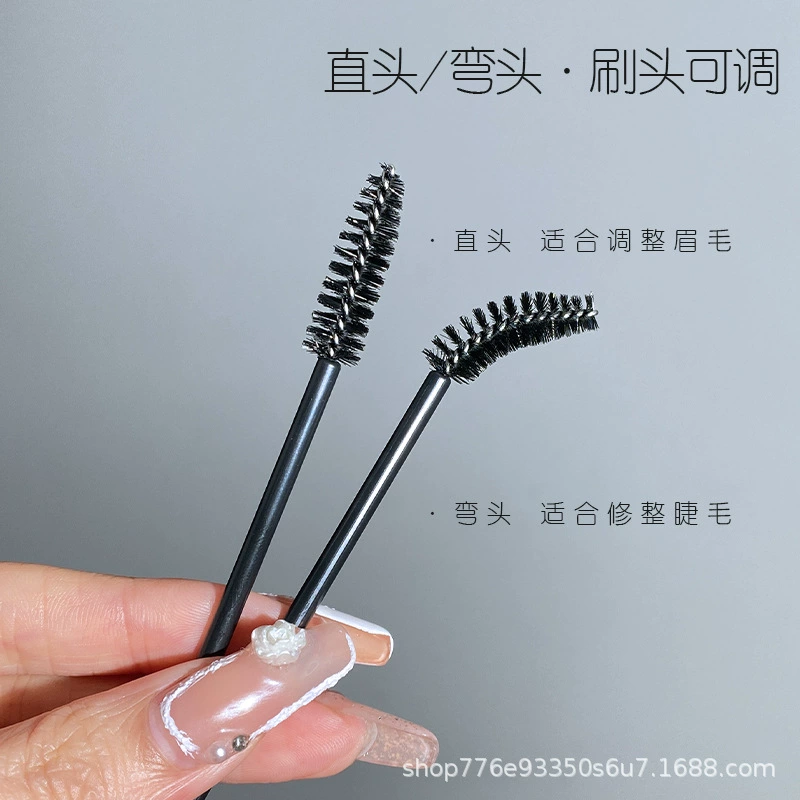 Disposable handheld brush for eyelashes for eyebrows
