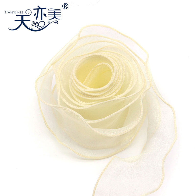 Cintas de hilo de cola de pez 4cm embalaje de flores embalaje de caja de regalo de pastel arco de regalo decoración cinta