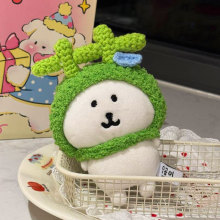 13cm自嘲熊头套帽子手工毛绒原创帽棉花娃娃钩织配饰装饰玩偶娃衣