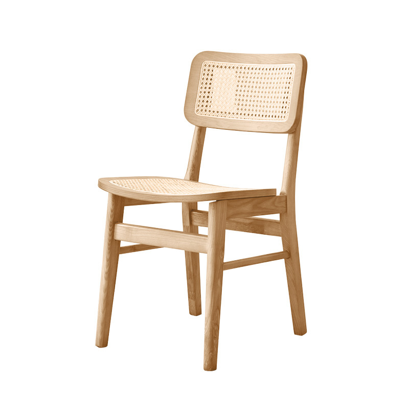 Mesa de comedor de hotel de caja de madera maciza cadena de restaurantes occidentales diseñadores de estilo antiguo asiento de tela de caña
