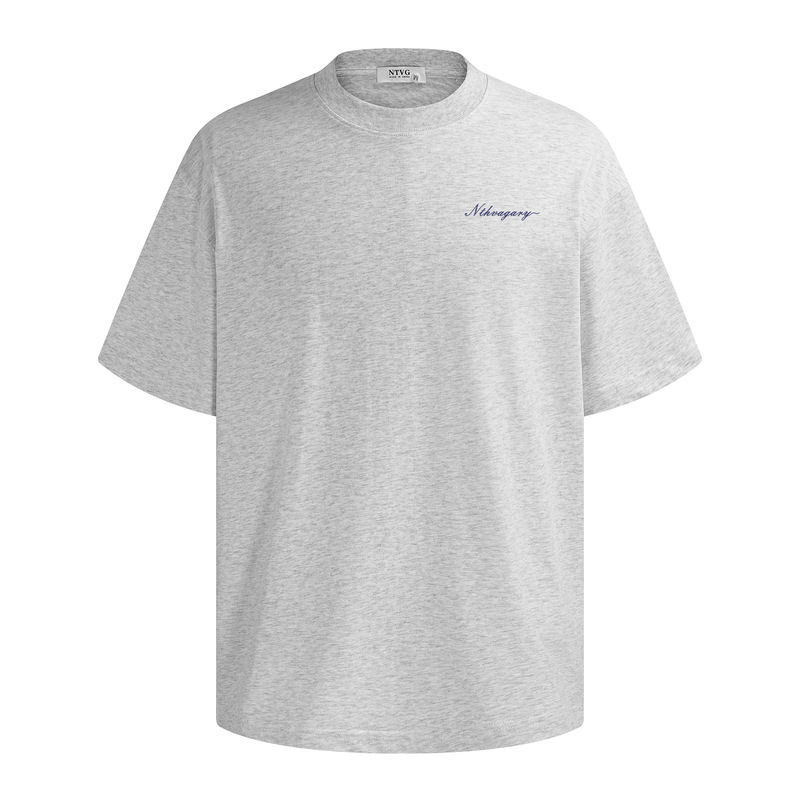アメリカのレトロなアルファベットのプリント半袖tシャツ男性の夏のファッションがゆったりしています。|undefined