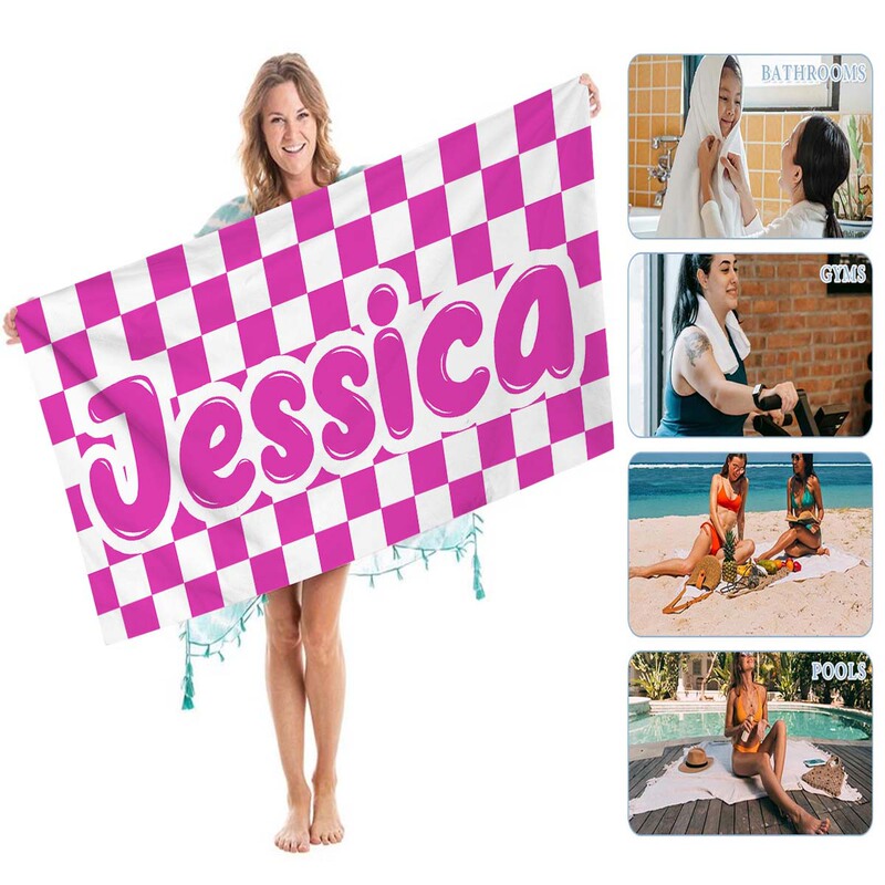 European and American modern microfiber bath towel seaside shawl absorbent quick-drying beach towel digital printing rectangular