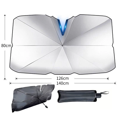 Sun shade sunscreen heat insulation sunshade - open-sunshade-classic-titanium-silver-large-full-inspection-class-a