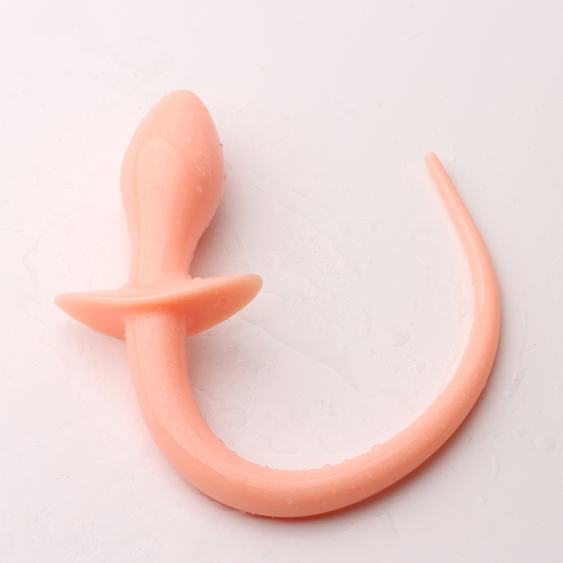 Fox-Themed Wearable Anal Tail Plug, TPE Dog Tail Costume Accessory for Adults — detail image 2