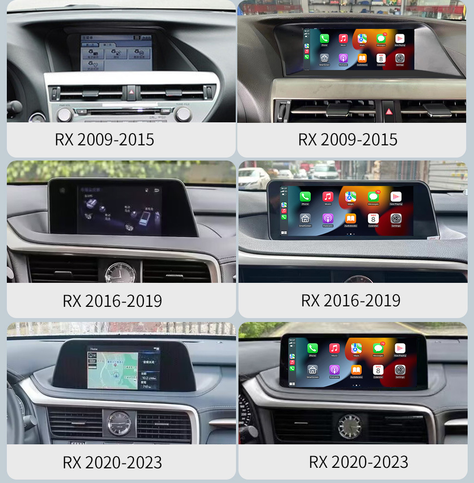 Applicable to Lexus CarPlay/HiCar ES/RX/NX all-system modified central control intelligent navigation large screen