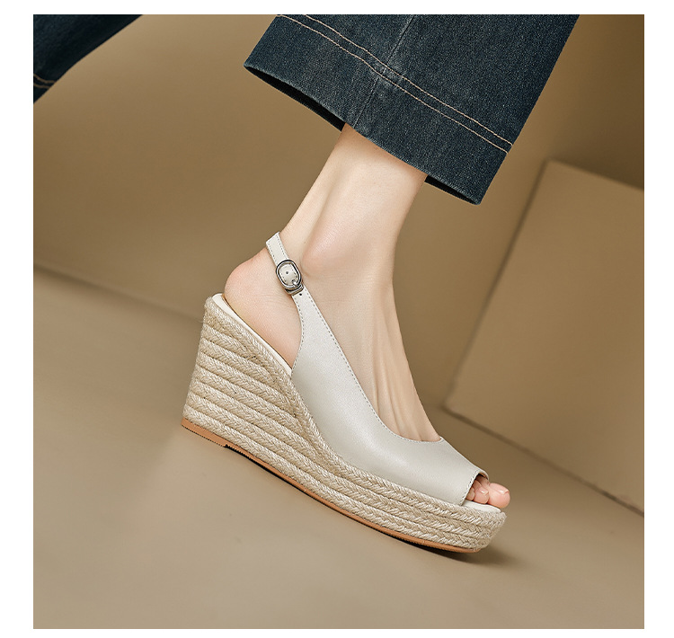 Sandal cao gót nữ hở mũi quai ngang đế xuồng gót 9 cm — màu trắng ngà, bạc chi tiết 14