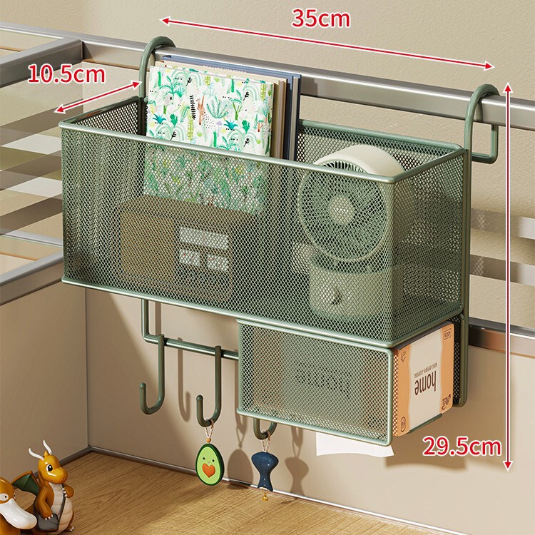 办公室收纳挂架办公桌置物架工位悬挂神器女生桌面收纳盒子收纳筐|undefined