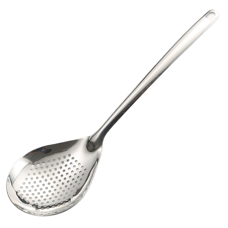 Cuchara de acero inoxidable cuchara de pimienta doméstica cuchara de pesca de fideos cuchara de filtro de aceite cuchara de fugas de frita cuchara de pesca de red