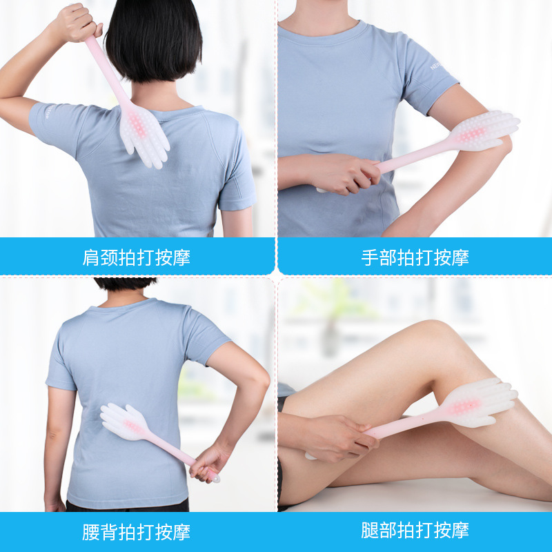 Hot-selling Shufu meridian pat sand board silicone massage palm meridian pat sha board hammer meridian pat