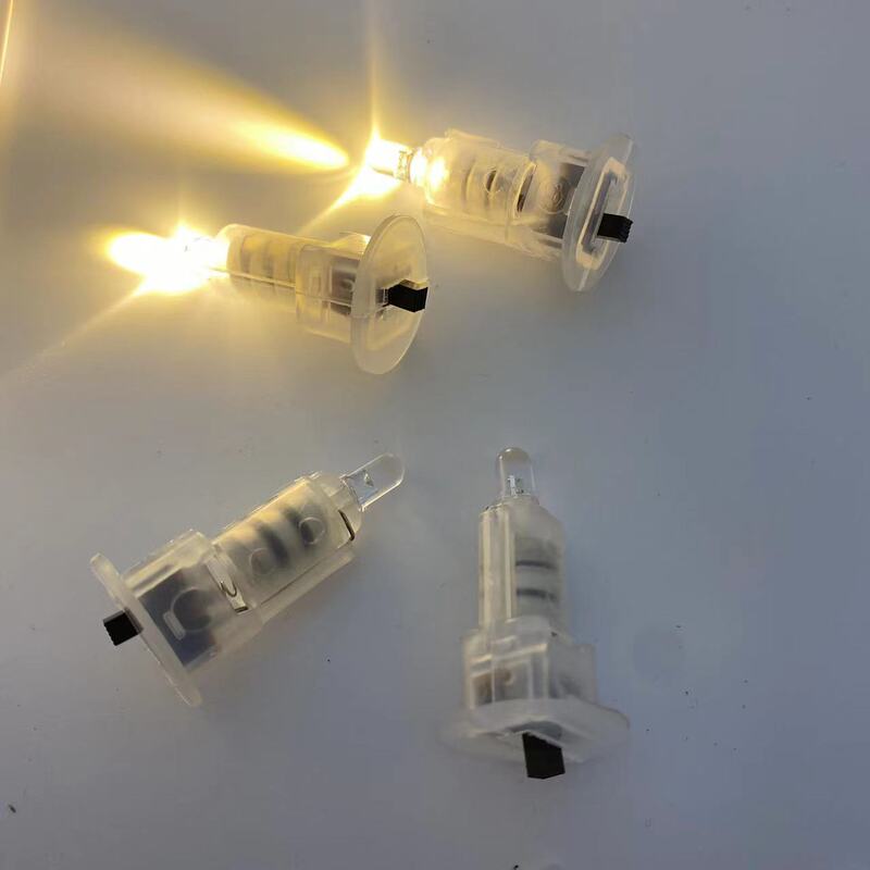 Supply 4 * 2cm translucent high brightness LED crafts flashing light toy lantern flashing light Wick