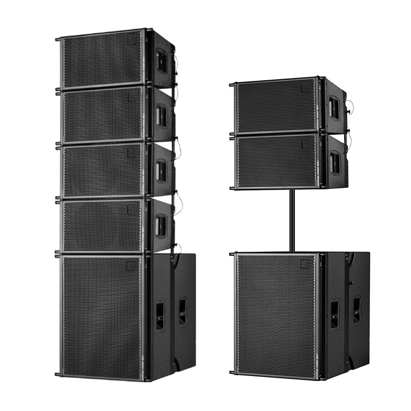 Altavoces de arreglo lineal activos, barra de alta potencia de arreglo lineal de 12 pulgadas, conjunto completo de equipos de audio al por mayor