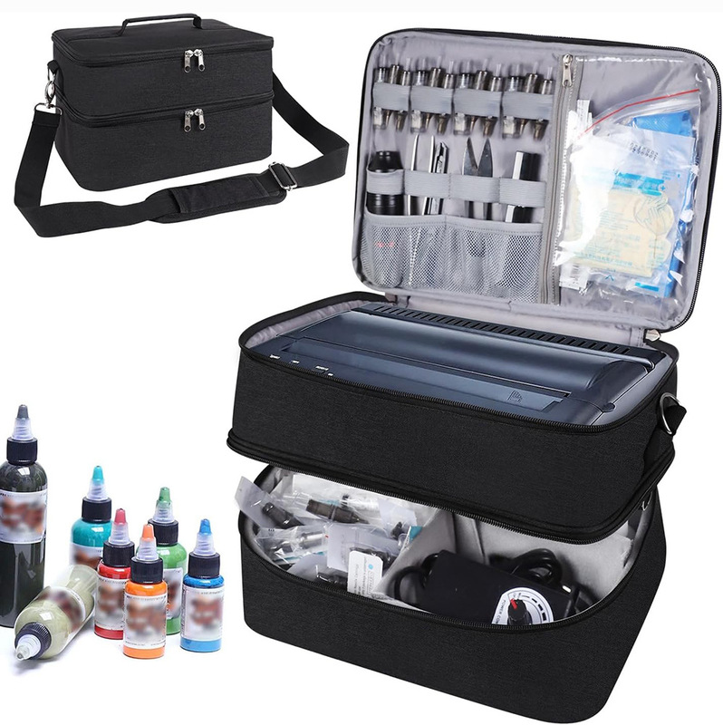 Factory Customized Tattoo Tool Cartridge Storage Bag Portable Multi-Functional Tattoo Artist Makeup Work Portable Storage Bag