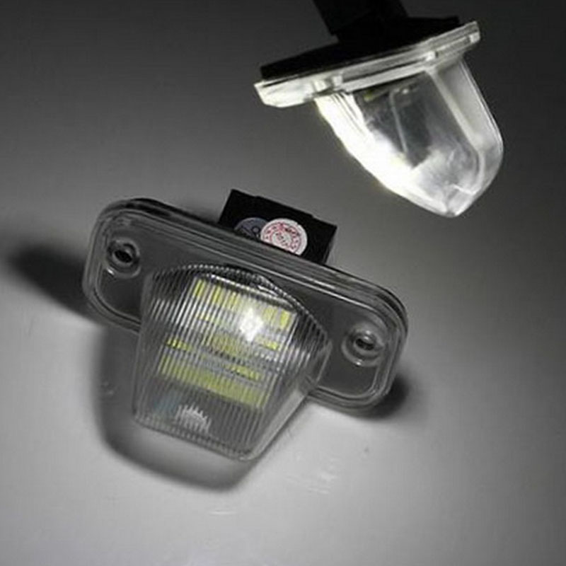 2pcs License Plate Lights 18LED for VW Golf 5Plus Passat Skoda T4 90-03 White Light