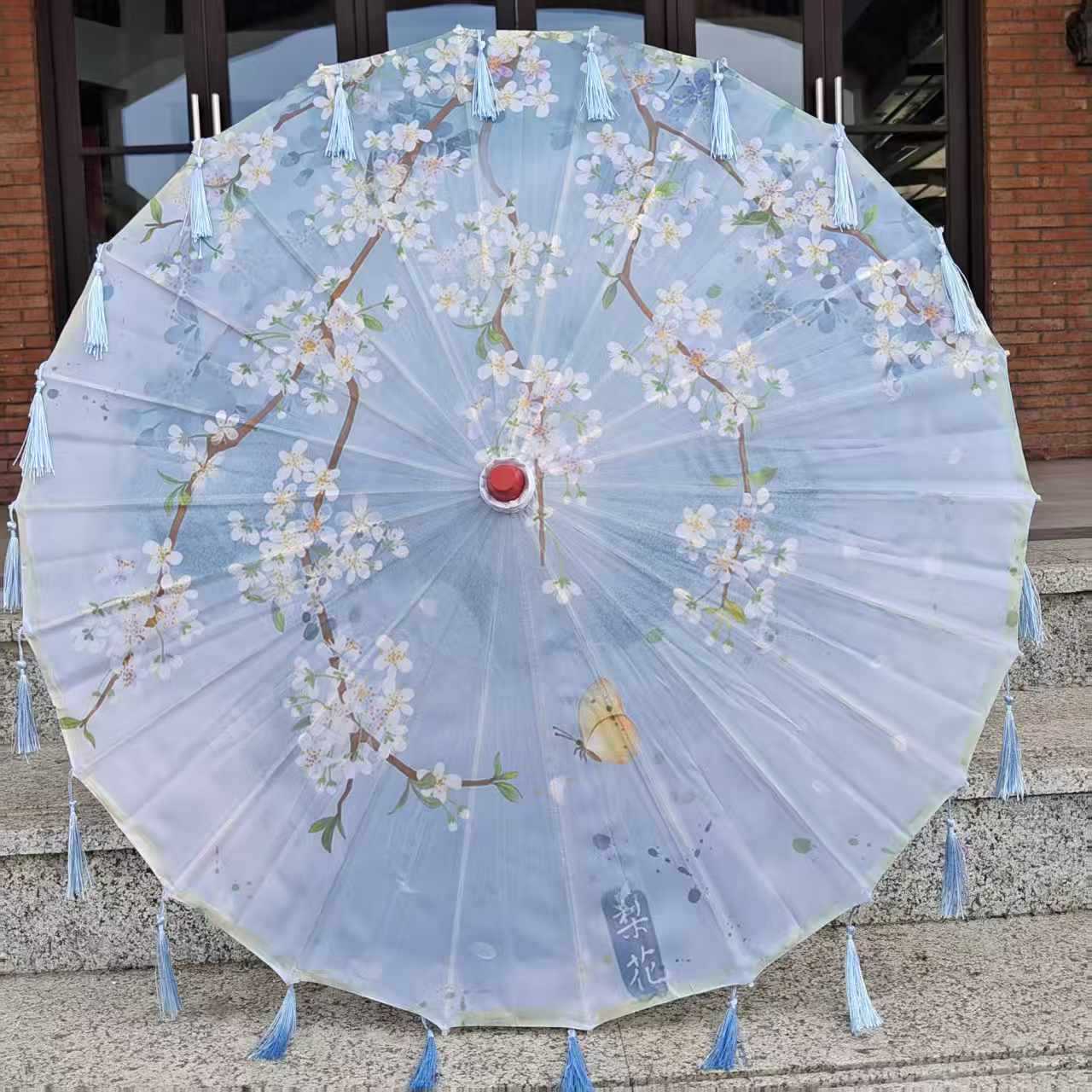배꽃 하늘색 술