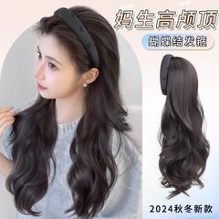 许昌发箍假发秋冬女一体自然卷发全头套高颅顶自然无痕仿真发假发