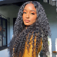 AliExpress new product European and American beauty wig black long curly hair manufacturer wholesale African small curly afro wig