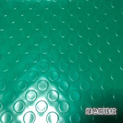 Basement moisture-proof rubber floor mat, van floor mat, cargo transport rubber plastic waterproof carpet, outdoor non-slip mat (Avtomobil döşəmə paspasları) - green-copper-coin-pattern-cowhide-6090cm-household-small-door-mat