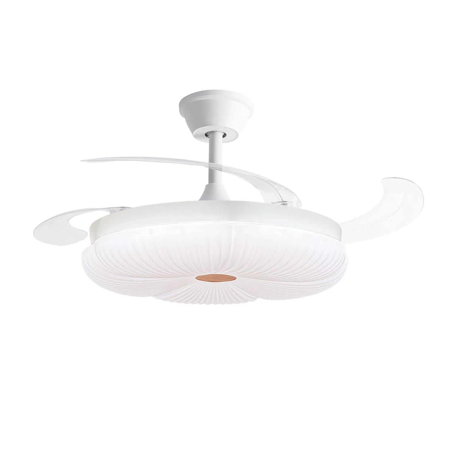 Ventilador invisible ventilador de techo 2026 nuevo techo hogar sala de comedor dormitorio ventilador de lámpara de chandelier silencioso