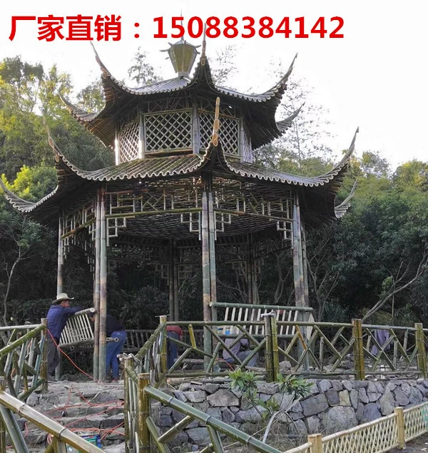 Здание бамбуковых ворот бамбуковая Арка бамбуковые ворота Арка бамбук здание древние арки китайский стиль Арка открытый производители бамбуковых изделий