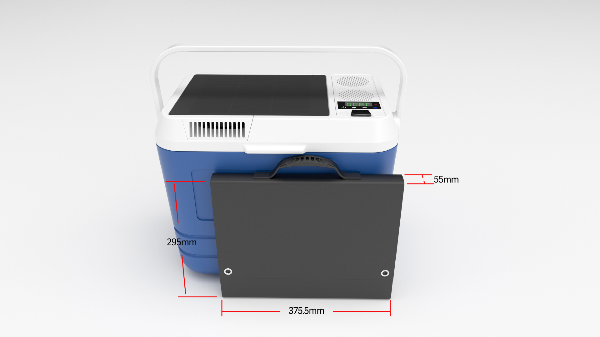 22L Insulated Box with Semiconductor Refrigeration, Suitable for Stalls, Car Use, Home Use, Outdoor Picnics, Keeps Cold and Hot, Portable