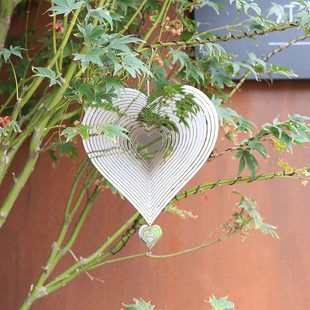 Metal Wind Turning Love Rotating Mandala Wind Chime Wind Chime Hanging Ornaments Wholesale Amazon Cross-Border Pendants