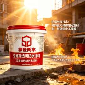 免砸砖透明天冬聚脲防水涂料卫生间厨房阳台修缮屋顶水池防水胶