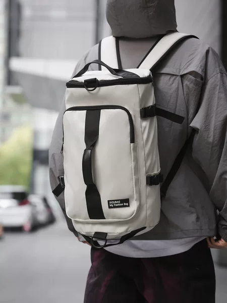 Multifunctional Short-Distance Travel Luggage Bag, Women's Large-Capacity Backpack, Men's Sports Training and Fitness Dual-Purpose Cross-Body Backpack