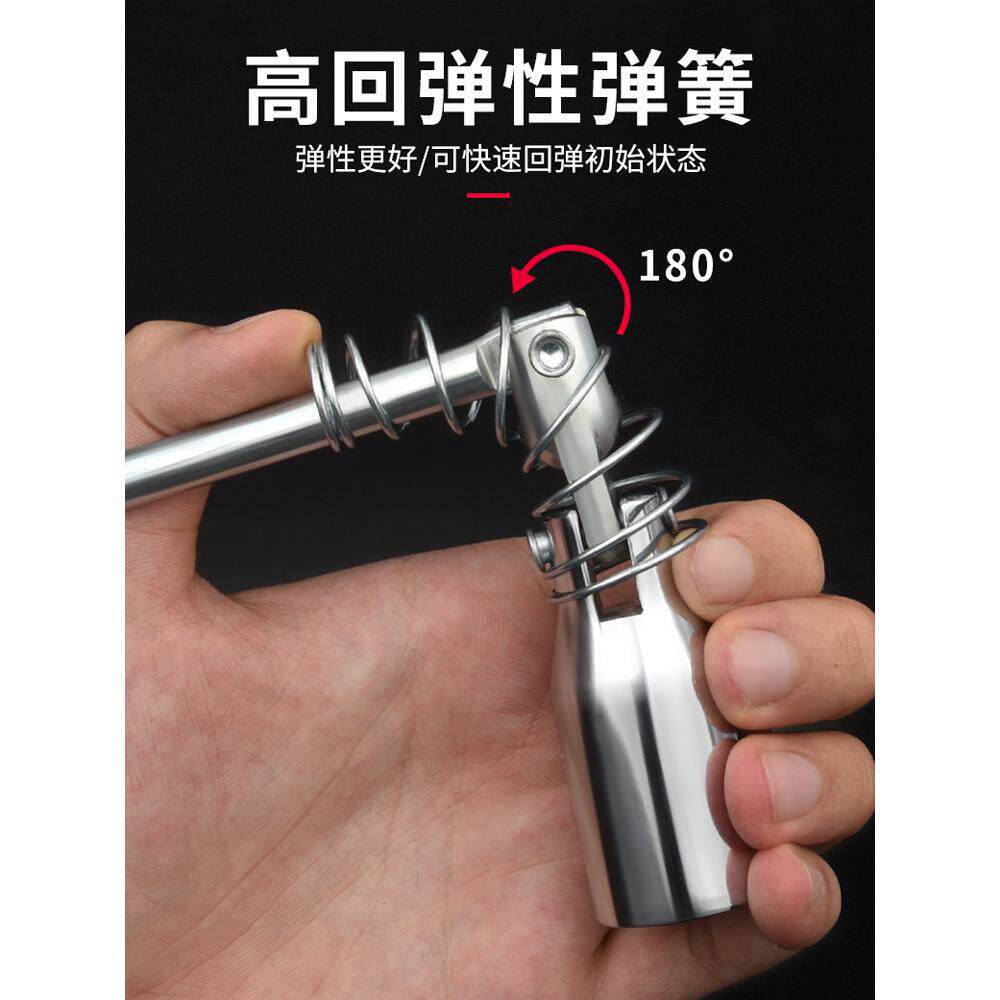 Llave de manguito de chispa universal 360 multiángulo llave de chispa automotriz herramienta de instalación de desmontaje de chispa