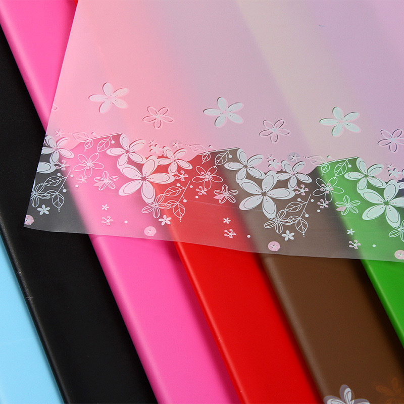 Papel de embalaje a prueba de agua de flores de mariposa Lizhi Ran Papel Hansu Papel de niebla Papel de embalaje de ramo de flores de color mariposa