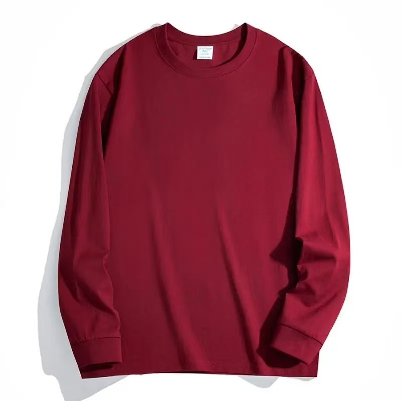 버건디 [300G 라운드넥 긴소매] 면 100%