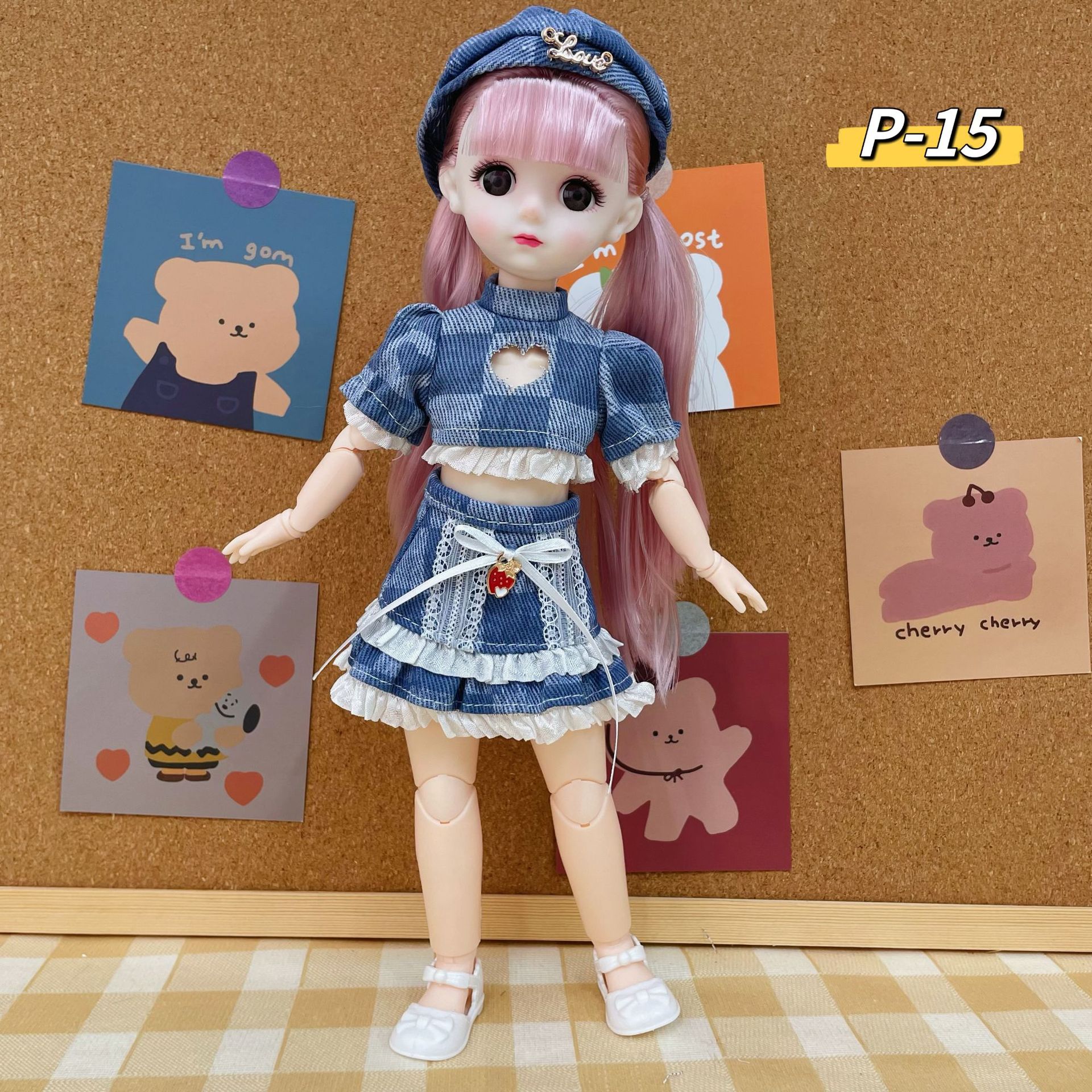 Boneca bjd princesa 30cm com 6 articulações presente aniversário_voghion.com