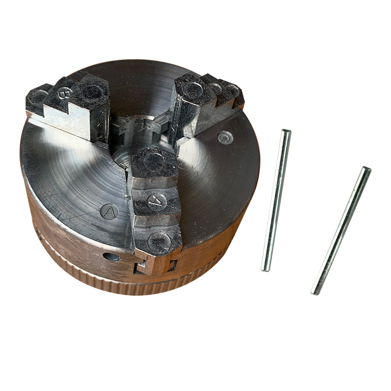 销售金属迷你法兰盘机床三爪卡盘U13夹具正反通用爪子夹头50mm