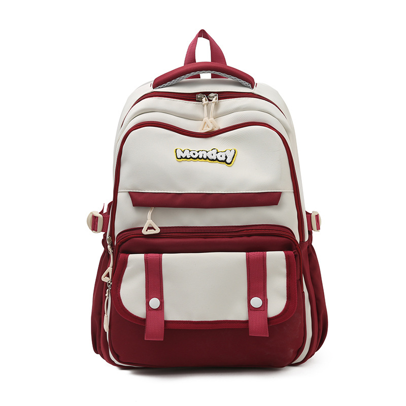 Estilo universitario linda mochila de gran capacidad para mujer casual mochila de todo fósforo niña de secundaria estudiante de secundaria mochila de computadora