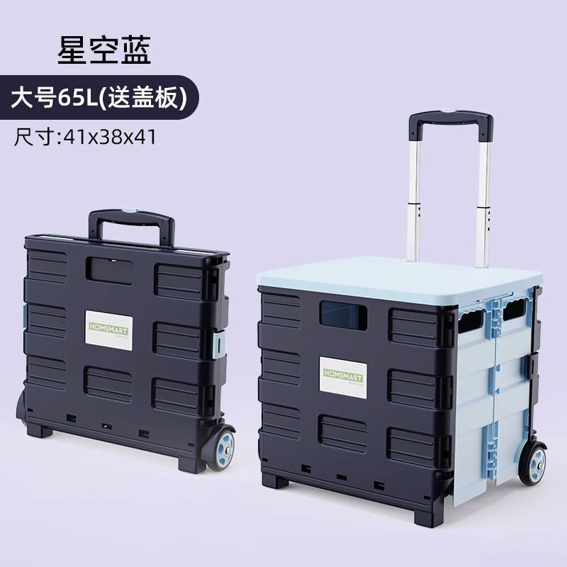 小推车轻便折叠拉杆车购物零食置物架移动野营便携买菜取快递神器|undefined
