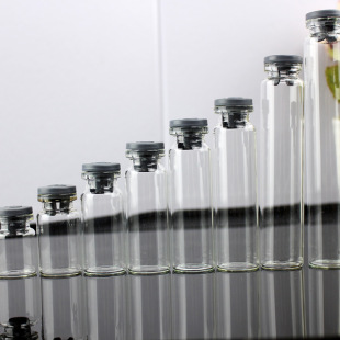 10 Pieces of Rubber Stopper Glass Bottle Transparent Ink Small Empty Bottle 5/7/10/20Ml/25Ml/30Ml Wishing Bottle