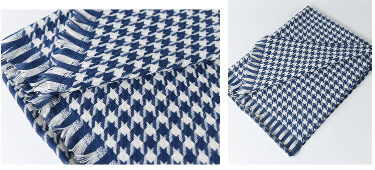 Qianniao Donna Autunno e Inverno 2023 Nuova Sciarpa scozzese Imitazione Cashmere Scialle caldo Avvolto con collo alla moda_voghion.com