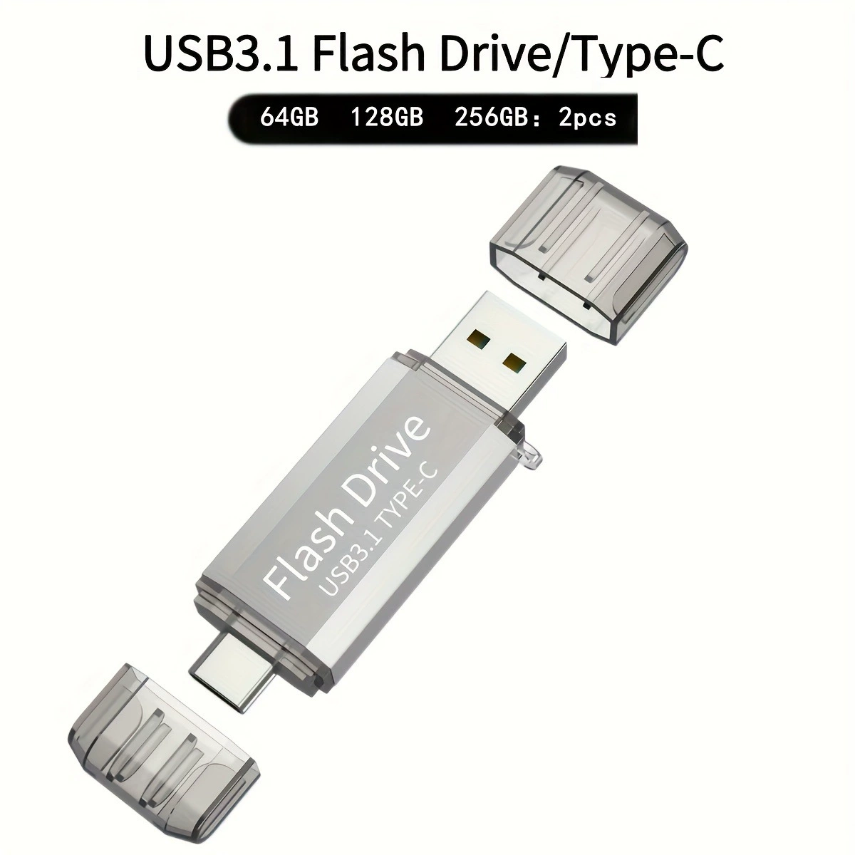128 ГБ 256 ГБ 512 ГБ USB C USB Flash Drive 64 ГБ 2 в 1 USB 3.0