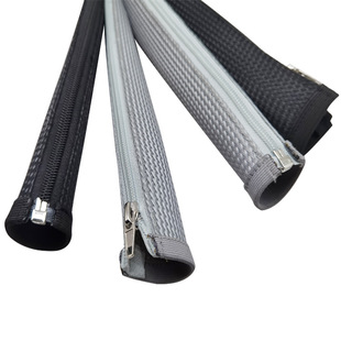 Open Pet Wrapped Wire Tube Insulated Wear-Resistant Wire Protection Tube Zipper Braided Casing Hose Digital Components
