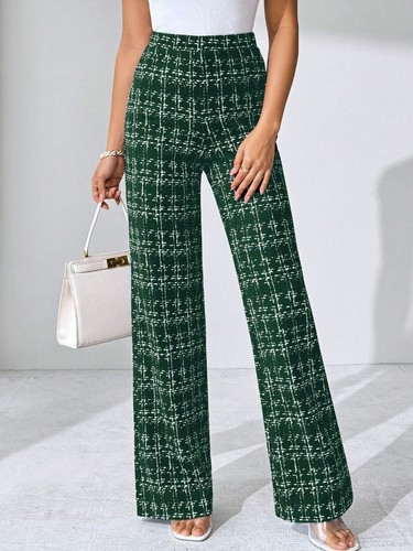 The 2025 New Model Cross-Border International Trade Woven Corduroy High-Waisted Straight Leg Women's Pants, Spring · Summer · Autumn, Suitable for Outdoor Activities