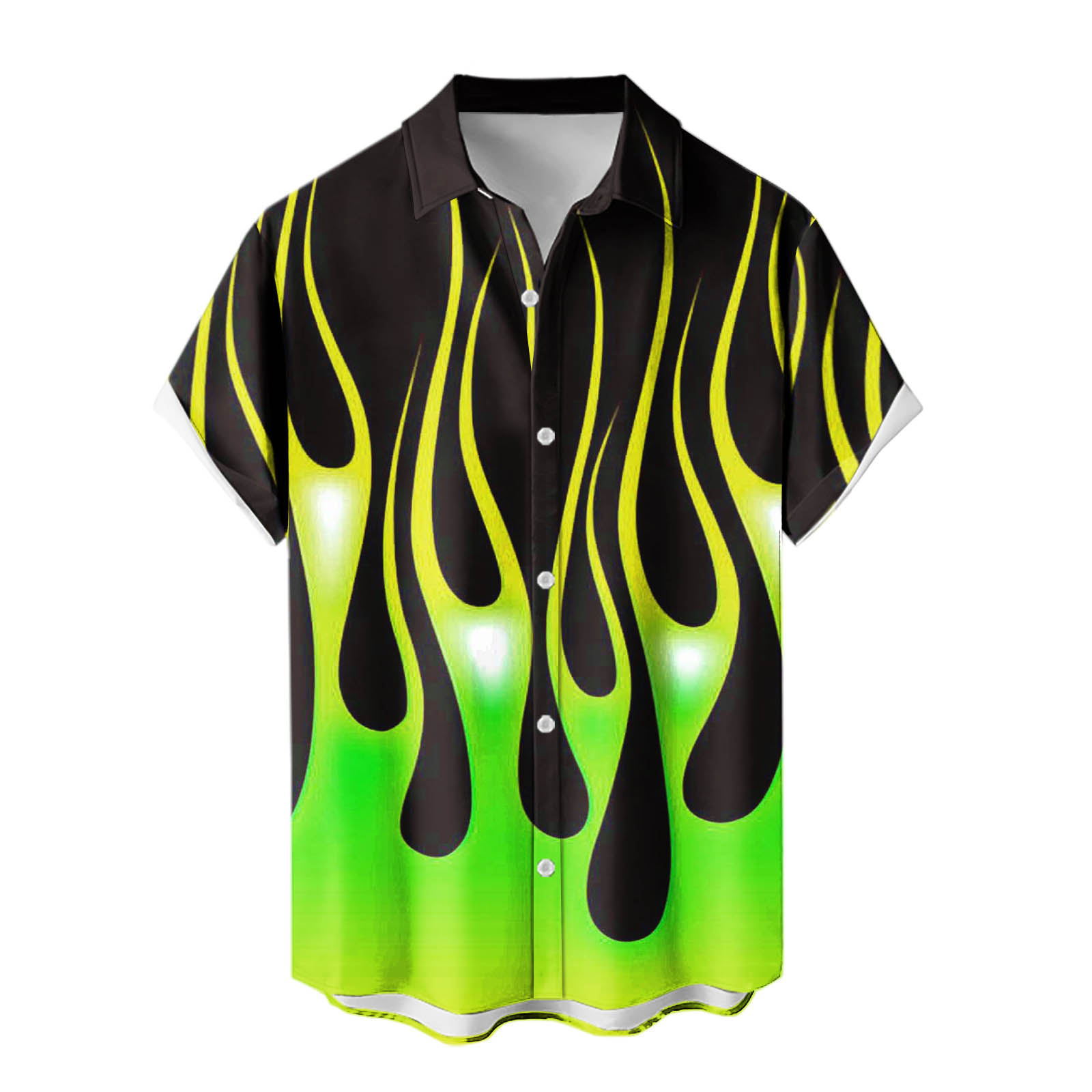 2024 venta caliente para hombres nueva camisa de manga corta Hawaii Holiday Series Camisa casual de todo fósforo con estampado 3D para hombres