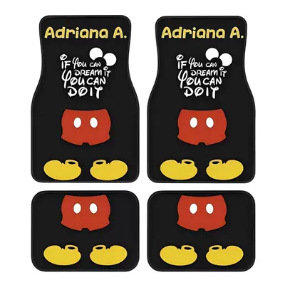 Avtomobil döşəmə paspasları – Mats, Skin-Friendly, Dust-Proof, Easy-Care Floor - cartoon-car-floor-mats-6-3344cm-crystal-velvet-two-piece-set