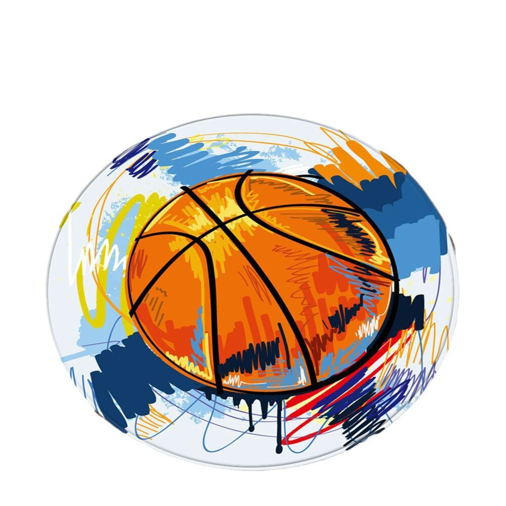 Transfronterizo nuevos deportes de fútbol puerta Mat hogar antideslizante alfombra de piso redondo sala de estar mesa de café dormitorio alfombra entrega de una sola pieza